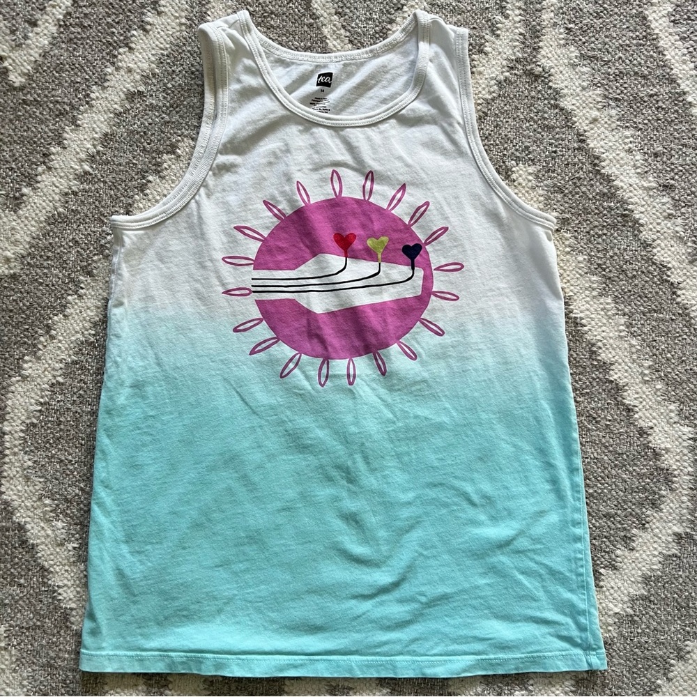 Colorful Graphic Tea Collection Tank Top